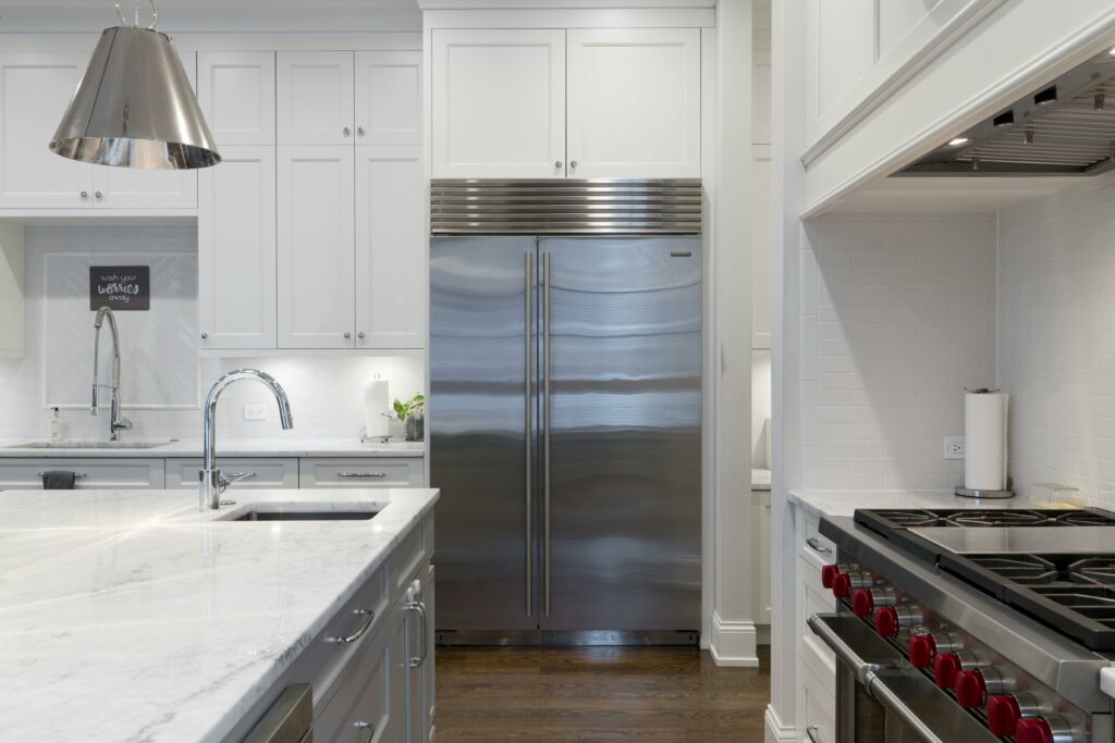 fridge in a kitchen